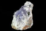 Purple Fluorite Crystals with Quartz - Mexico #71950-1